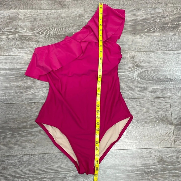 NWOT Kona Sol Ruffle One Shoulder Full Coverage One Piece Swimsuit M (8-10) - Picture 7 of 16
